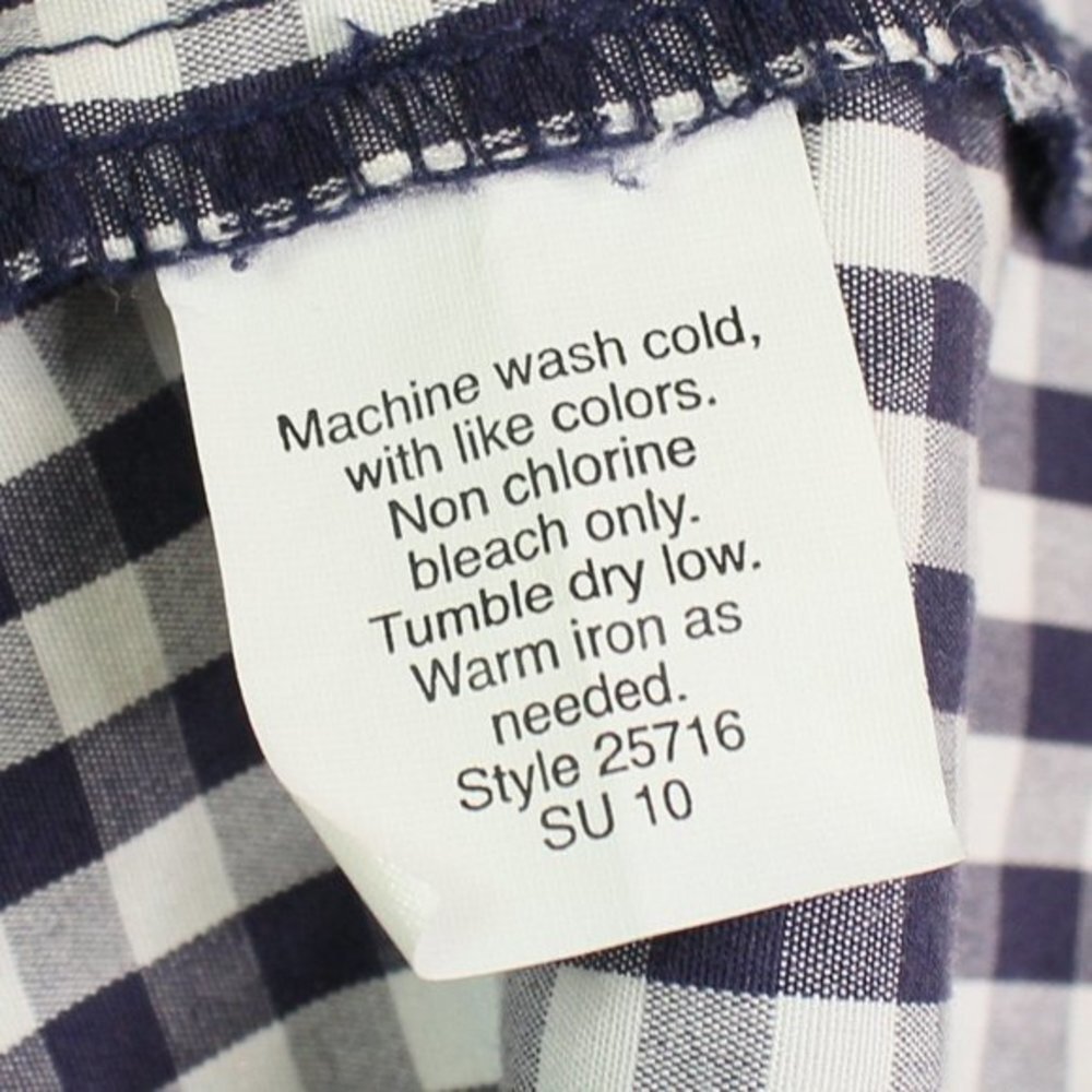 J. Crew Black White Gingham Drawstring Wai… - Picture 5 of 13